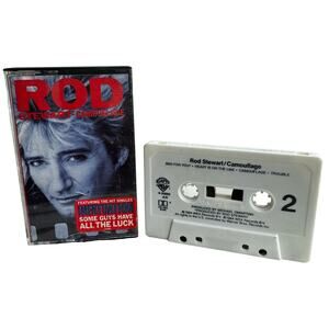 Rod Stewart Camouflage 1984 Cassette Tape Vintage Pop Rock Blues 25095 Warner Br